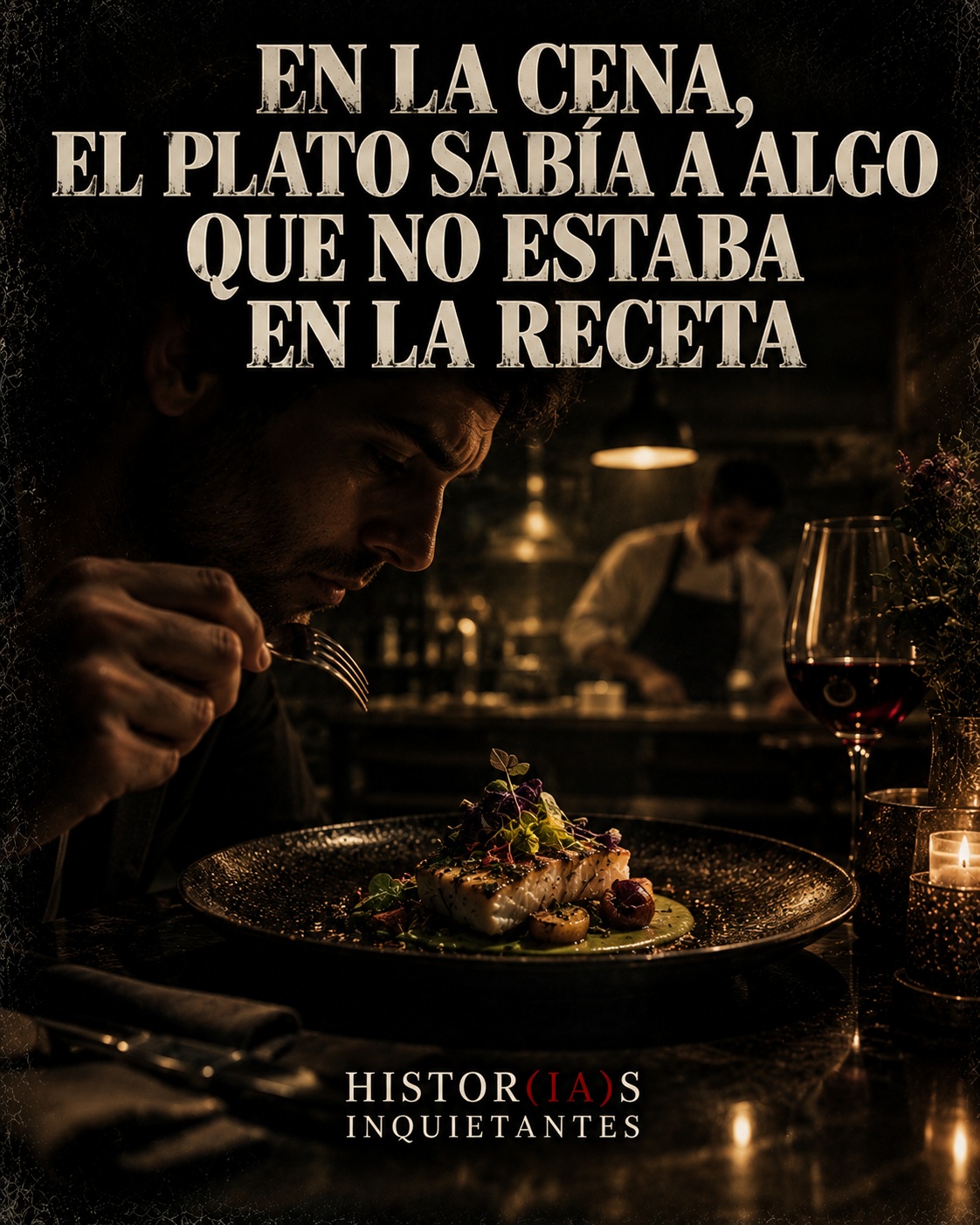 En la cena, el plato sabía a algo que no estaba en la receta