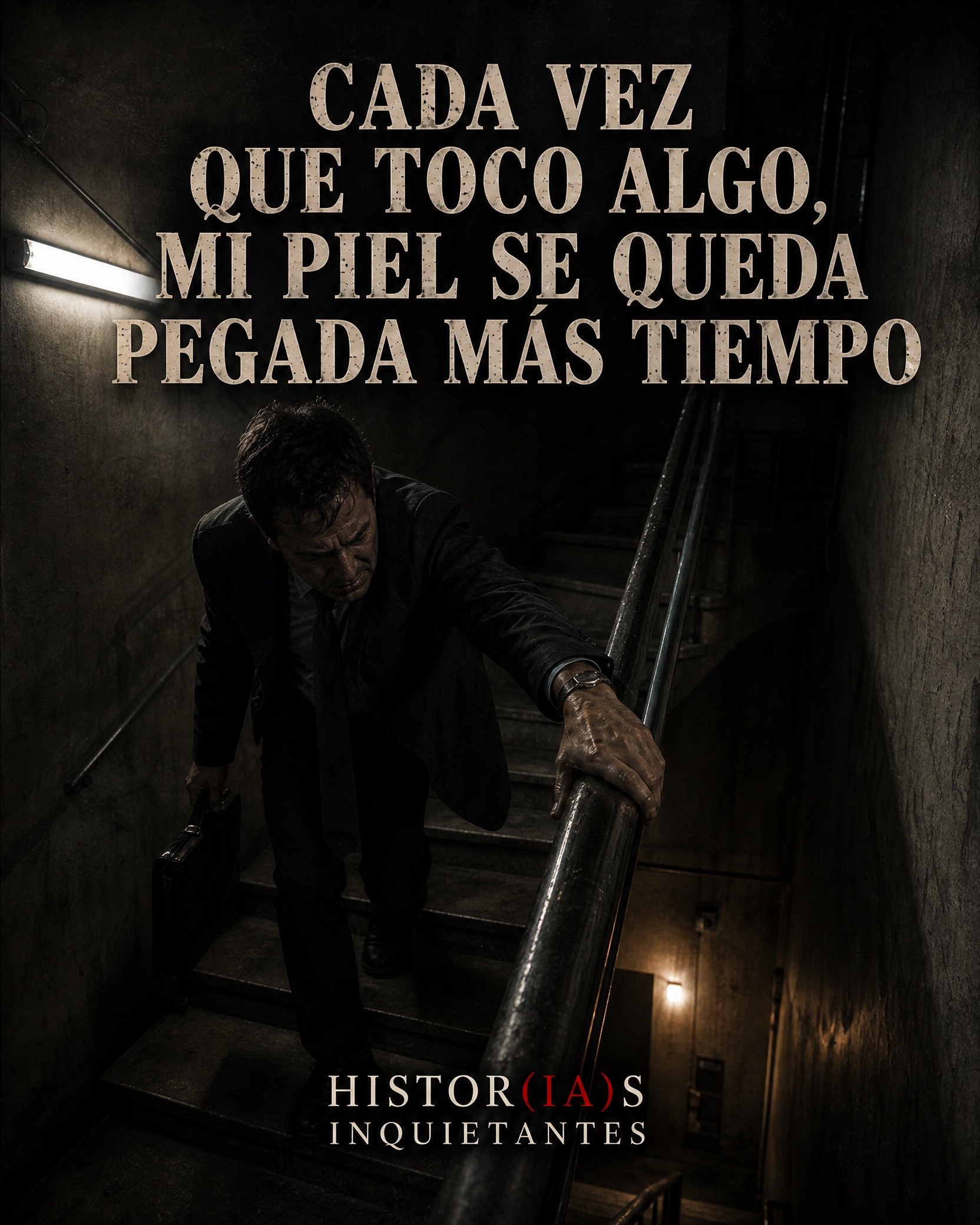Cada vez que toco algo, mi piel se queda pegada más tiempo