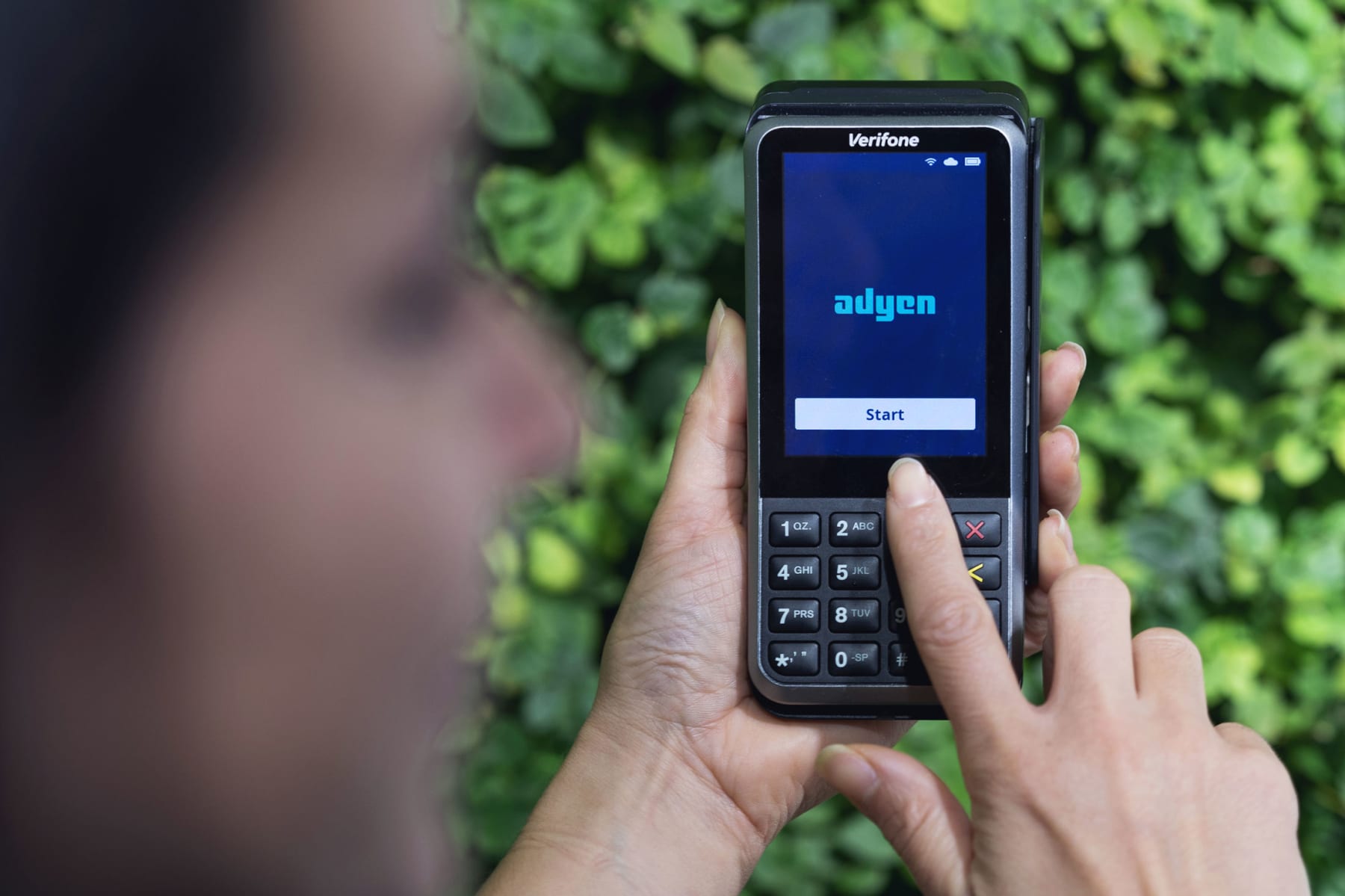 Adyen payment terminal - representative image