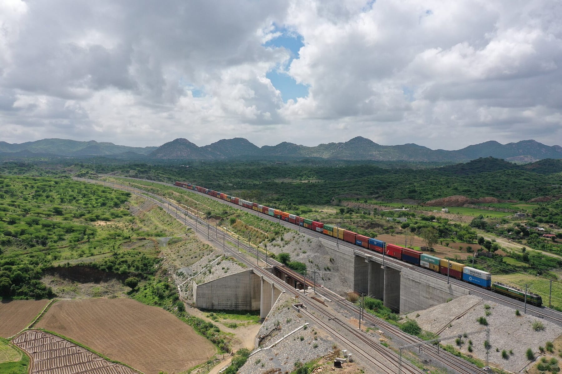 A freight train on the Western Dedicated Freight Corridor - representative image