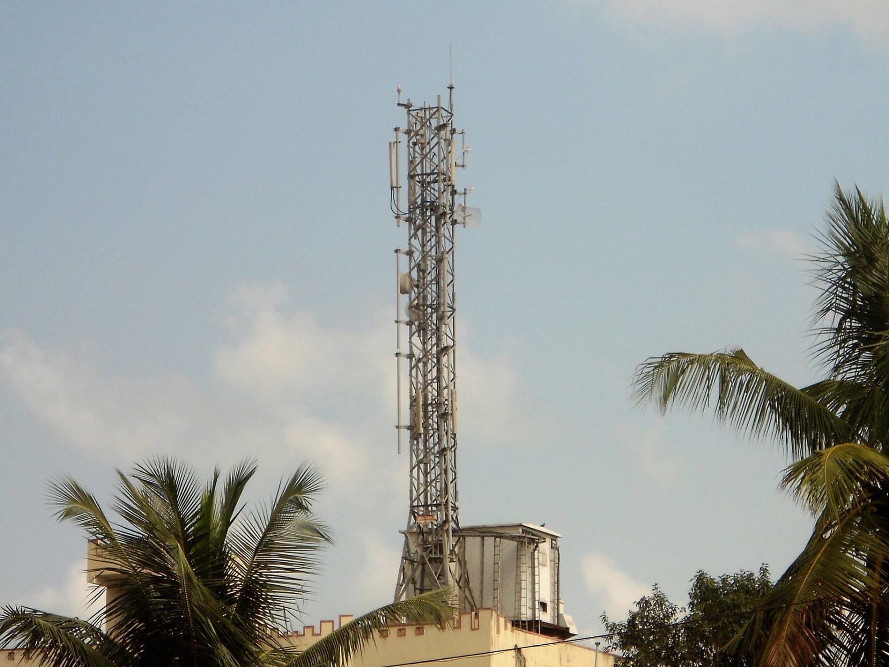 Mobile communications tower in India - representative image