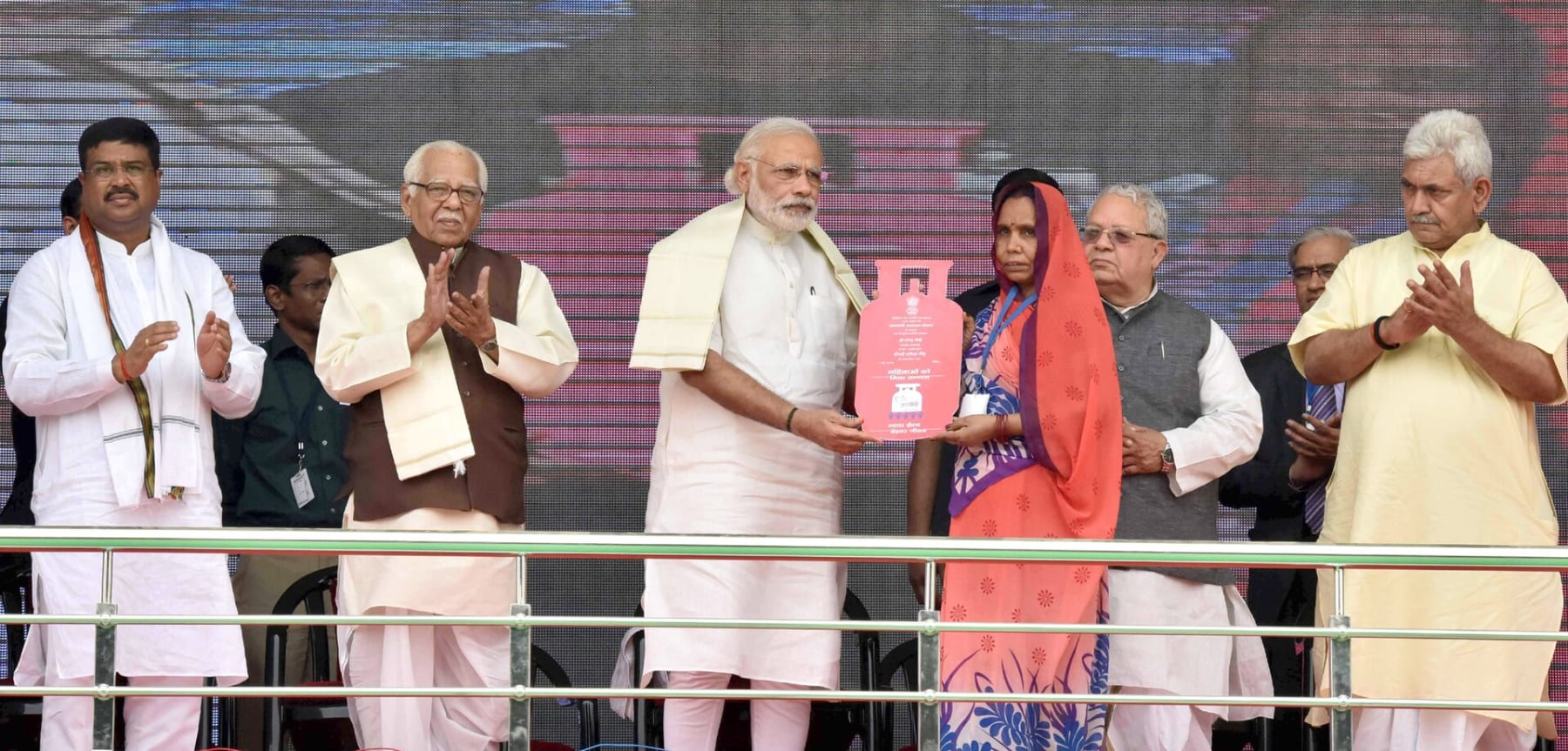 LPG connections being distributed in India - representative file photo