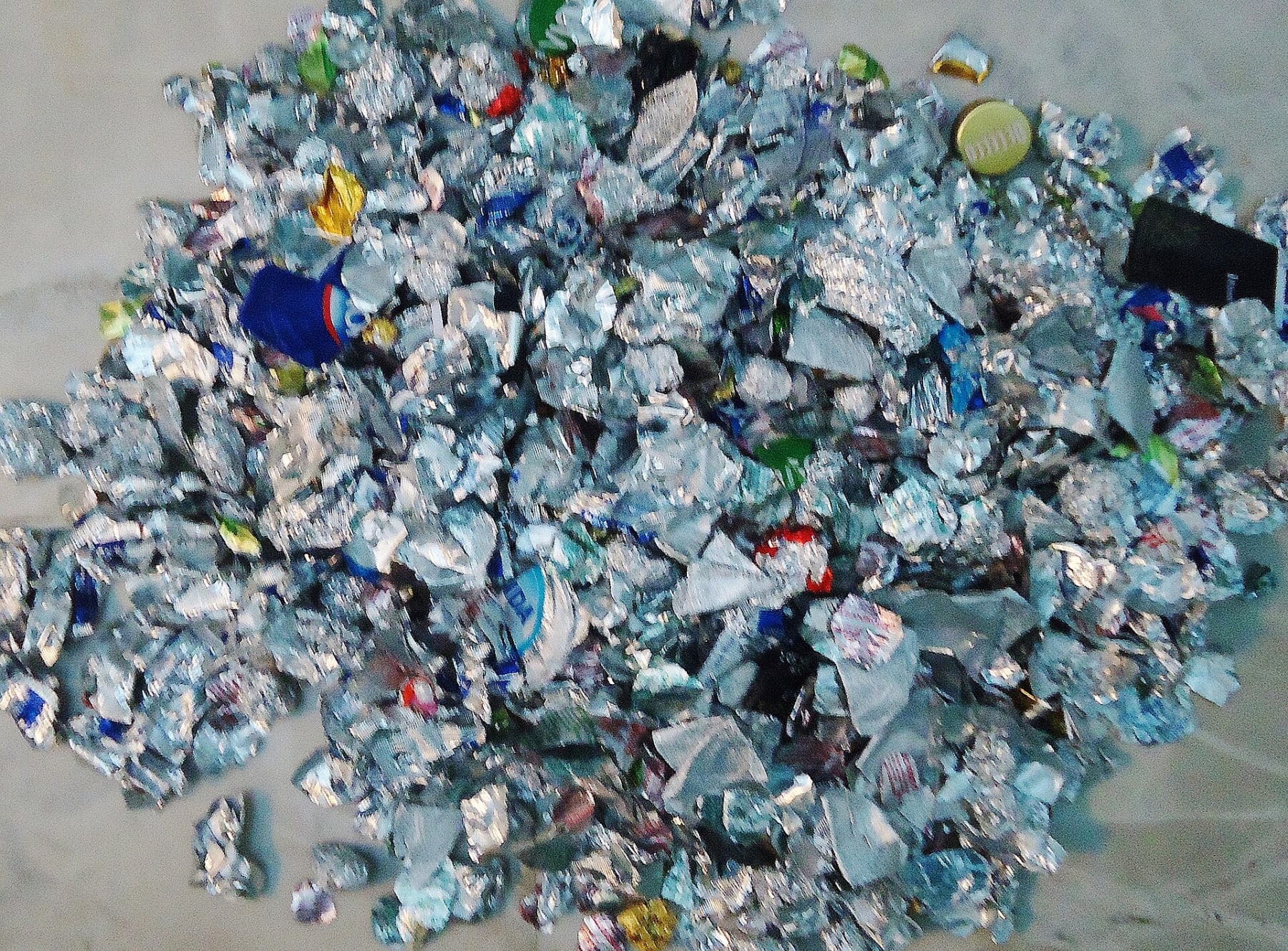 Aluminium prepared for recycling - representative image