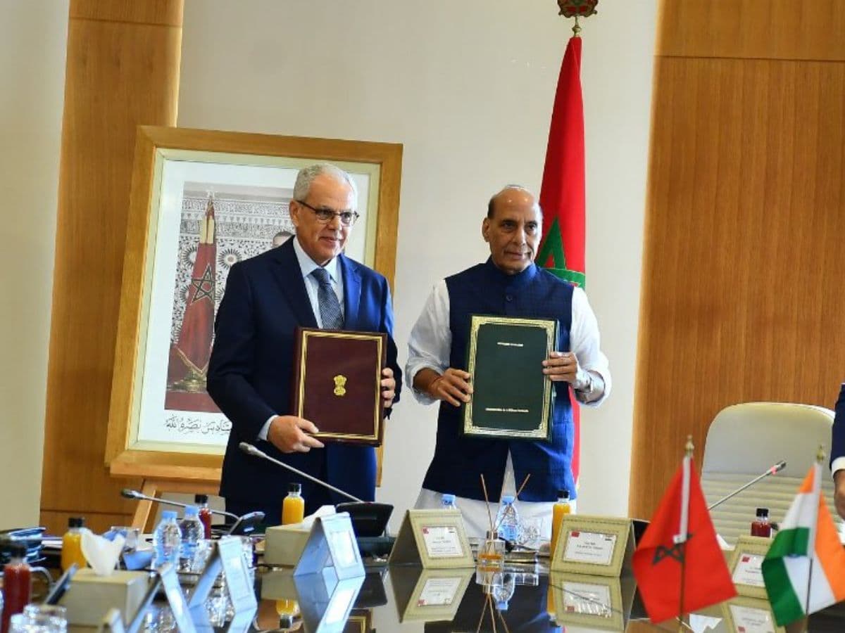 India and Morocco defence cooperation signing - file photo