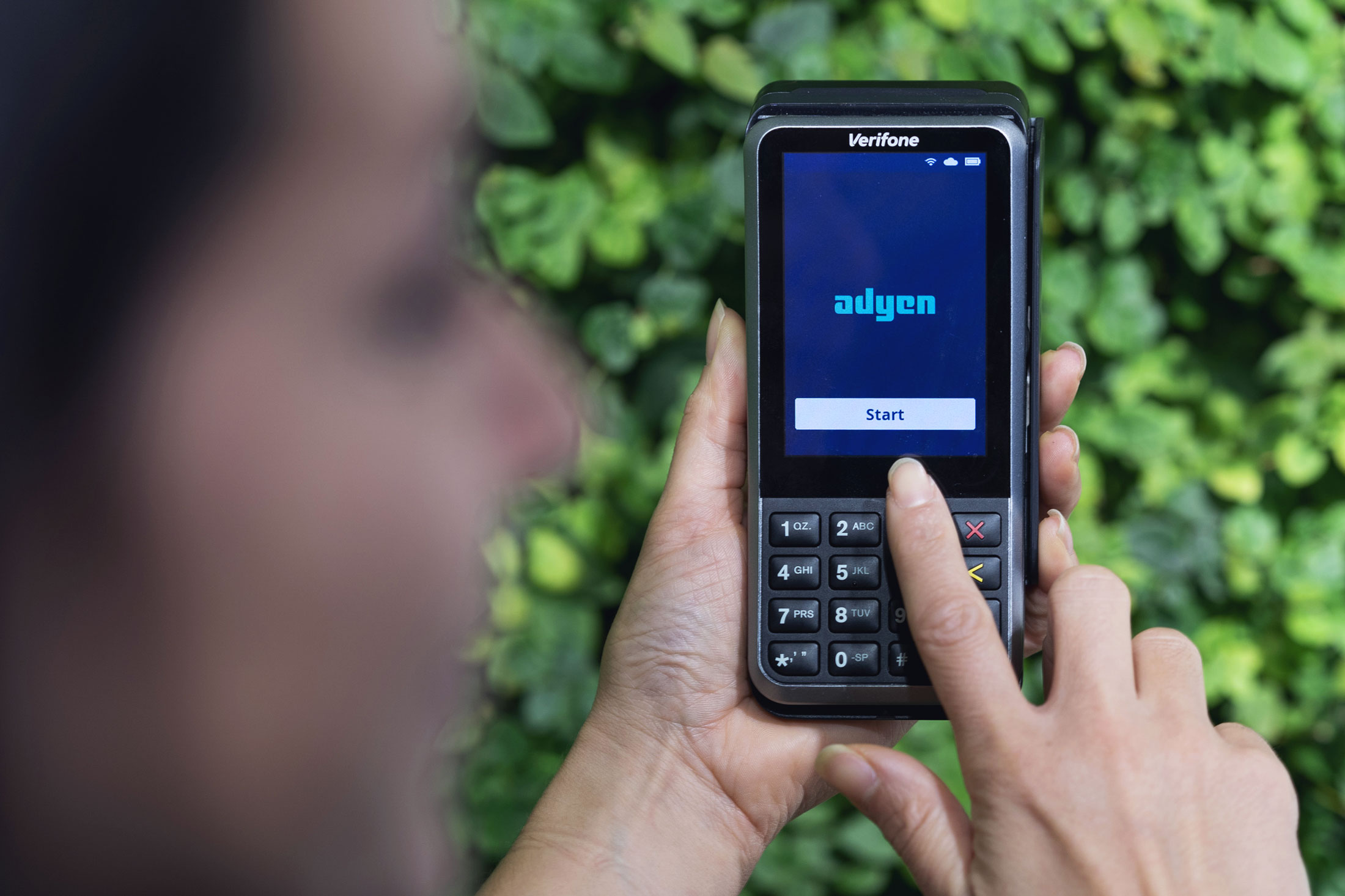Adyen payment terminal - representative image