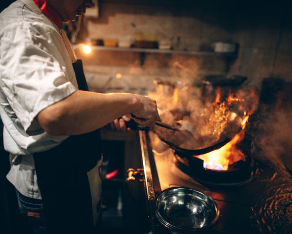 Image of kitchen worker