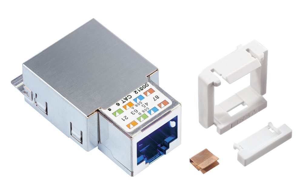 RJ45 snap-in blindé C6 Real10 pour p24 vide ST