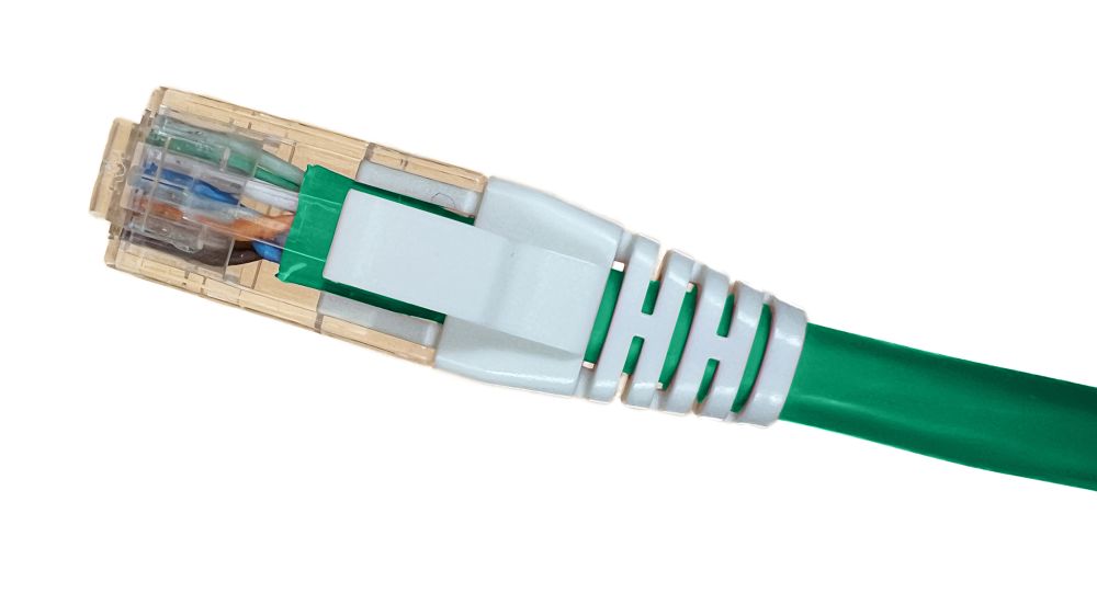R&Mclassic Patch Cord, Cat. 6A (ISO), unshielded, green, LSZH, TIA 568A ...
