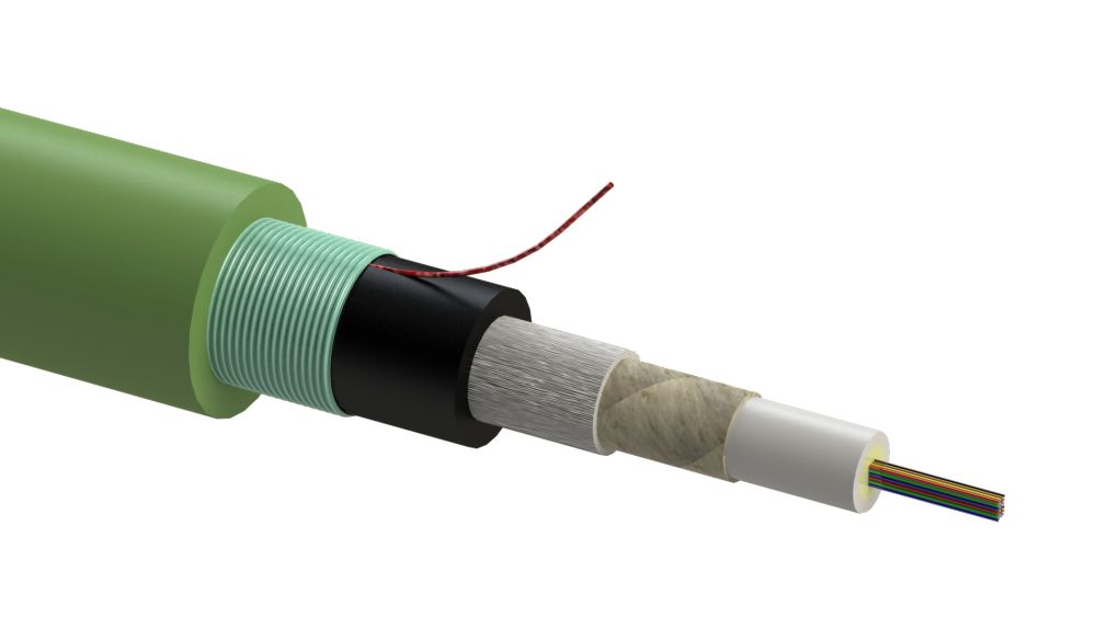 Central loose tube, fire-resistant, double sheathed cable, CST ...