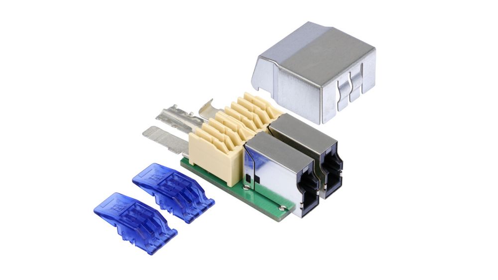 SPE Buchse, IEC 63171-1, Klasse T1-A, 2 Port, geschirmt 