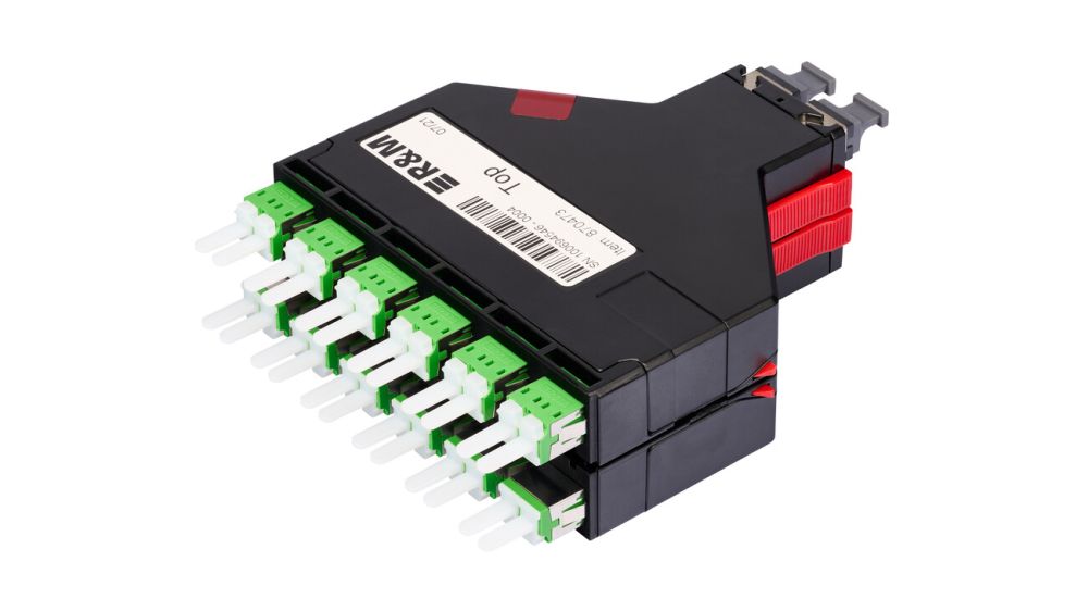 Netscale 48 double module MPOLC 12 Ports Multimode OM4 S+ Type black