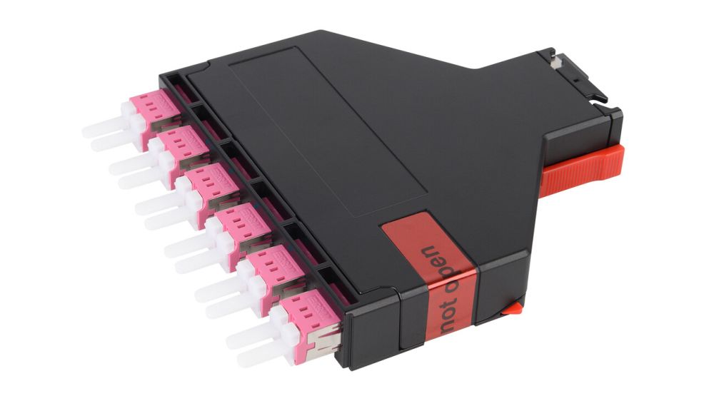 Netscale 48 Module MPO-LC 6 Ports SM PC S+ bottom InteliPhy ready black ...