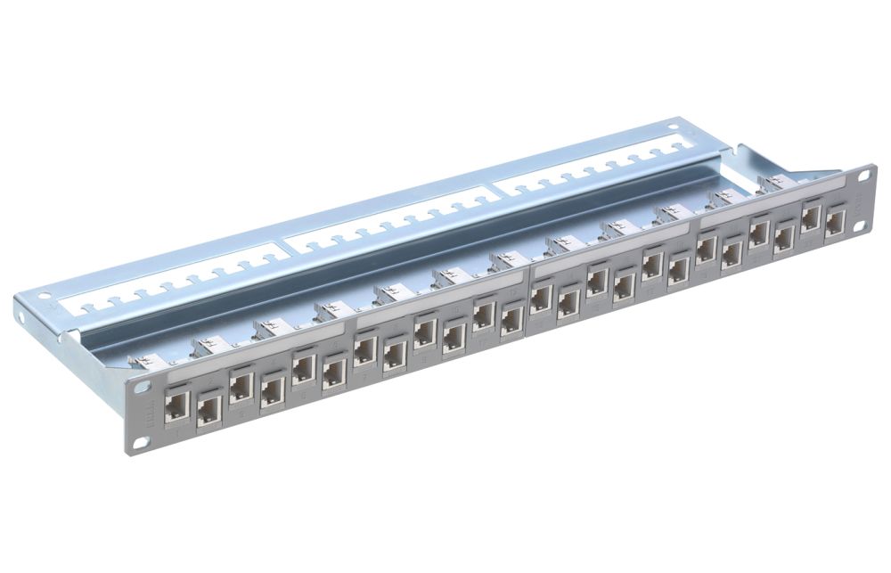 19 1U ST Patch Panel 24xRJ45/s, Cat.5e,gr,fully populated