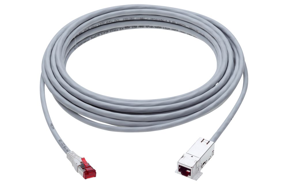 Consolidation Point Cable - Cat. 6A (ISO), shielded, gray, LSFRZH, TIA ...