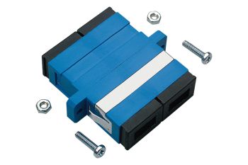 R30805Adapter SC-Duplex PC, blue, ceramic SM, C, screwable