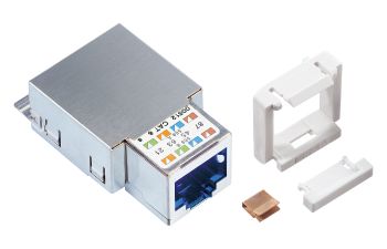 Connection Module Cat. 6, 1xRJ45/s, Snap-in, 100x