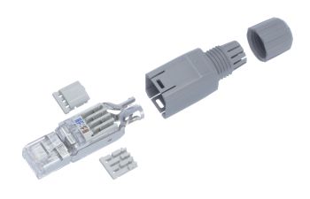 FM45 Cat. 5e Connector IP20, straight