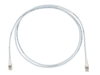 R&Mfreenet Patch Cord, Cat. 5e, Unshielded, Gray, PVC, TIA 568A, Plug  RJ45, u,