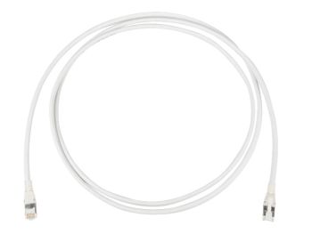 R&MhealthLine Patch Cord, Cat. 6A, Shielded, White, LSFRZH, TIA 568A,  Plug RJ45