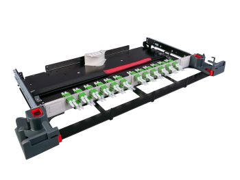 PRIME-Fiber Breakout Unit (FBU), 24, LC-Duplex, APC, C1, Green, G.652.D,