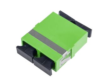 Adapter SC-Duplex PC, blue, ceramic SM, C, flangeless