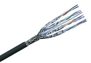 Industry Cable Cat. 7, S/FTP, 4P, 900 MHz,LSZH,black,Eca,500 m