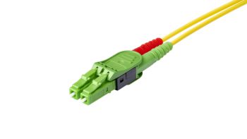 Patch cord FO, SC-Duplex APC 8° Grade C - LC-QR Figure 8 APC 8° Grade C, Singlem