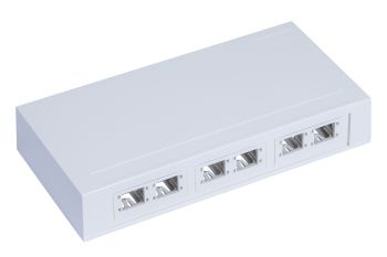 Compact Housing 220x110, 3x2-Port, pure white