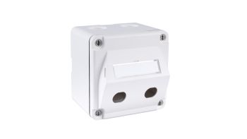 SM DA-Connection Box IP67, 87x87, for 2xHEC-QR, white