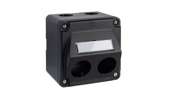 SM DA-Connection Box IP67, 87x87, for 2xHEC-BR, black