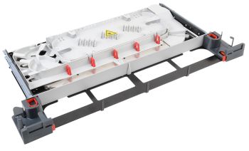 3/4U Ribbon Splice Unit RSU LE, Fiber entry left