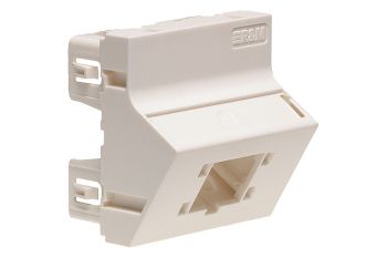 Angled Mounting Plate 45x45, 1-Port, freenet
