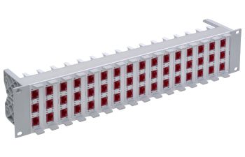 19" 2U Global Patch Panel 48xRJ45/u, Cat. 6<sub>A</sub> EL