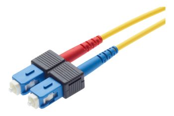 Patch Cord SC-Duplex PC, blue - LC-QR PC, blue/blue