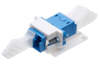 Universal Adapter LC-Duplex PC, blue, ceramic SM, C