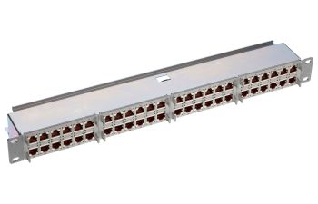 19" 1U HD Basic Patch Panel 48xRJ45/s