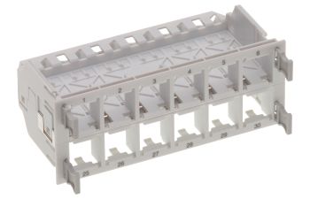 Connection Module Holder HD, 4x 12-port/s, Cat. 6A, gray