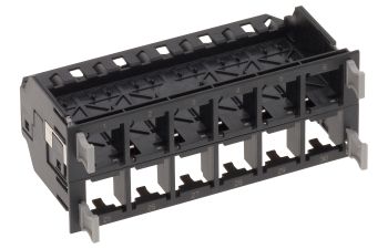 Connection Module Holder HD, 4x 12-port/s, Cat. 6A, black