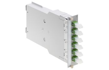 MPO Modul 7HP, metal, MTP12-male - 6xLC-Duplex