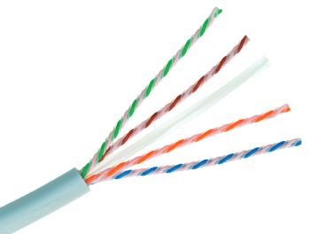 Installation Cable Cat. 6A, U/UTP, 4P, 650 MHz, LSZH,gray,WARP,Eca,305mm