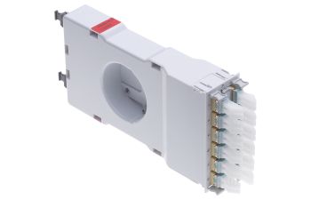MPO Modul HD, 2xMTP12-female - 12xLC-Duplex, MM, PC/PC, type S, gray