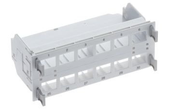 Connection Module Holder HD, 4x 12-port, E-2000™ / LC-Duplex / MTP / SC, gray