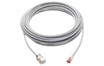 Consolidation Point Cable, Cat. 6A, Shielded, Gray, LSFRZH, TIA 568A,  Plug RJ45