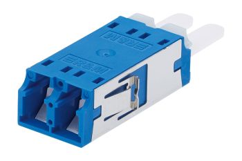 R820419Adapter LC-Duplex PC, blue, ceramic SM, C, flangeless