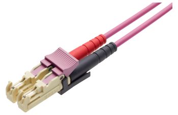 Patch Cord E-2000™-Compact PC - E-2000™-Compact PC, beige/heather violet