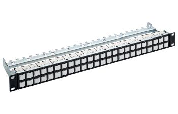 19" 1U Patch Panel HD ELISO 48xRJ45, Cat. 6<sub>A</sub> EL