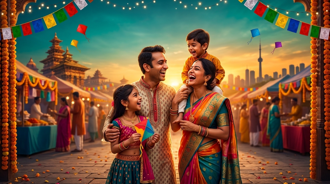 Families celebrating together