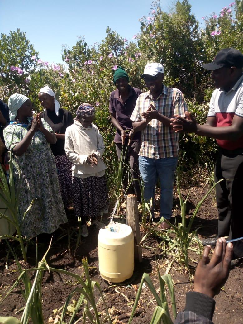 Community well gathering