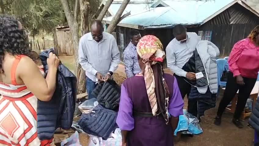 Jacket distribution to elders