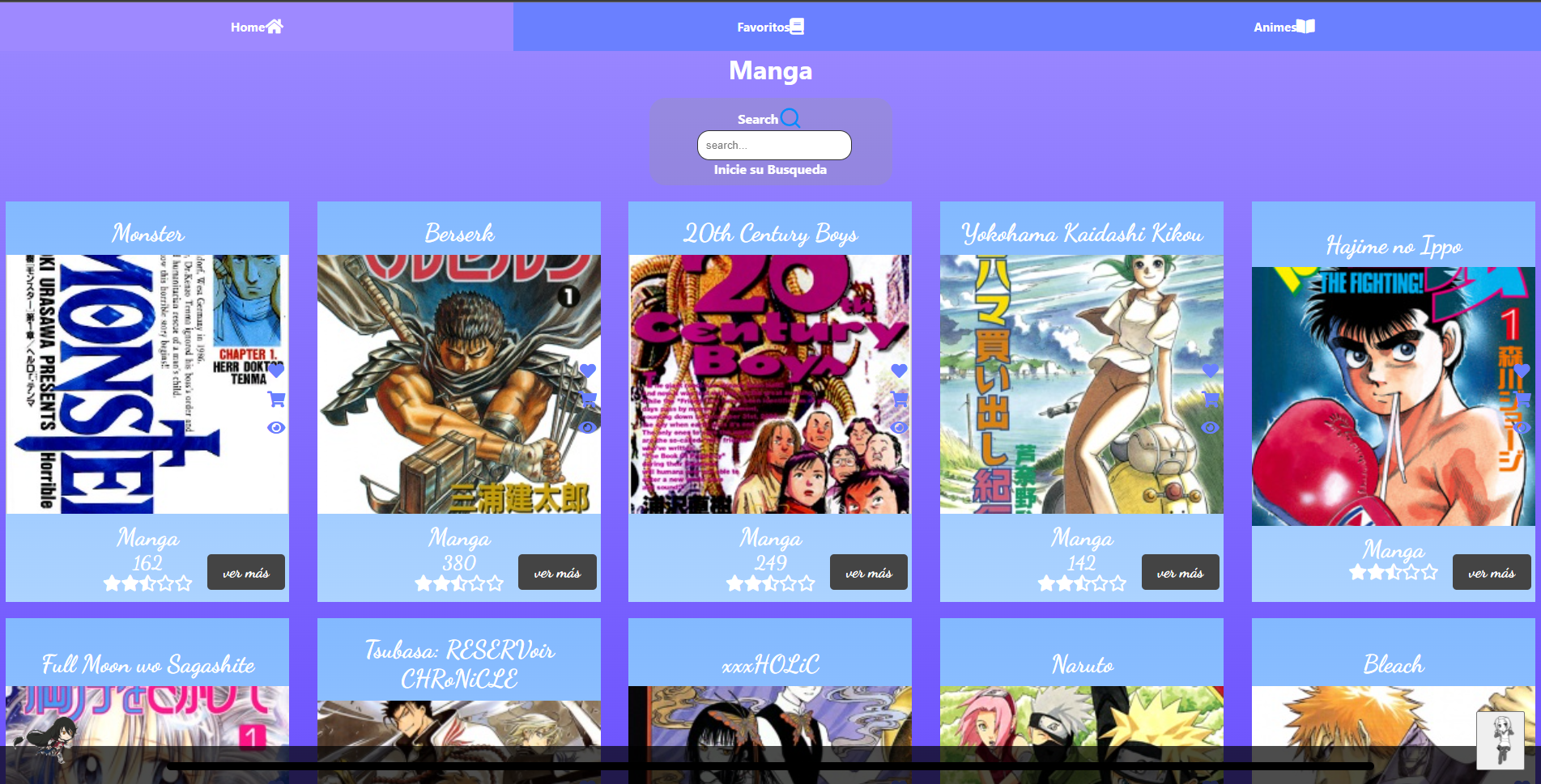 Mangas App, captura 1